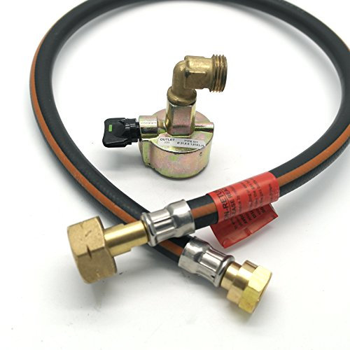Huddersfield Gas 27mm Cylinder Adaptor & .75m (30) Caravan Pigtail Hose Kit Fits Calor Flogas