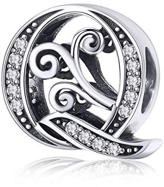 Lorrifal Solid 925 Sterling Silber Brief Initial Q Charm Pandora Europäische Armband Halskette Frauen Mädchen Schmuck Geschenk