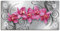 ARTland Leinwandbilder Wandbild Bild auf Leinwand 40x20 cm Querformat Abstrakte Bilder Pflanzen Blumen Blüte Orchideen Kunst Pink U1QT