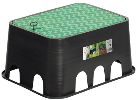 Jardibric - Rechteckiger Jumbo Schacht, 650 x 530 x 300 mm, mit 1 bis 6 Ventilen – geräumige und vielseitige Lösung für einen effizienten Abfluss