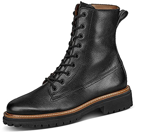 Paul Green Damen Schnürbootie, Frauen Schnürstiefeletten,schnürboots,reißverschluss,Boots,Stiefel,Bootee,Booties,Schwarz (Black),42 EU / 8 UK