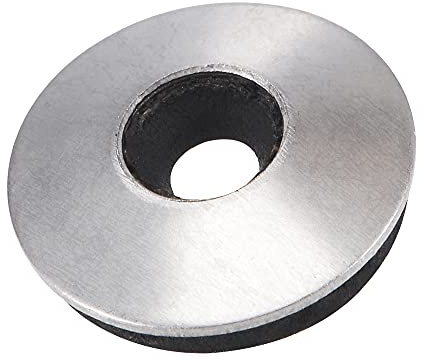 sourcing map 100 Stück EPDM Dichtscheiben, Unterlegscheiben M4.8 Edelstahl Beilagscheiben Karosseriescheiben für Schrauben Spenglerschrauben(M4.8x14mm)