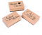 ewtshop® 3er Set Holzstempel mit den Stempeltexten: Schön, dass du da bist, Ich hab dich lieb, Schön, dass es dich gibt! Für Ostern und andere Festlichkeiten
