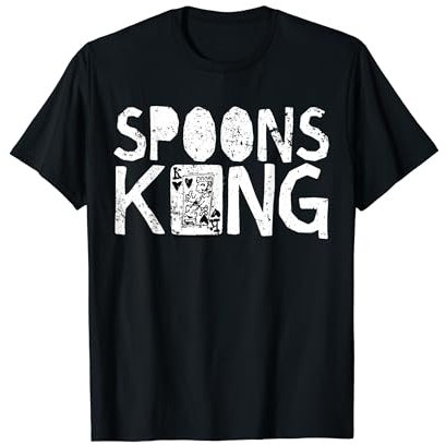Fun Family Card Game Shirt King Of Spoons T-Shirt