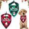 Hundehalstuch Weihnachten, 2 Stück Halstuch Hund, Hundekostüm Weihnachten, Hundebekleidung Zubehör, Hundehalstuch Bandanas, Klassisches Kariertes Hundehalstuch für Katzen Hunde