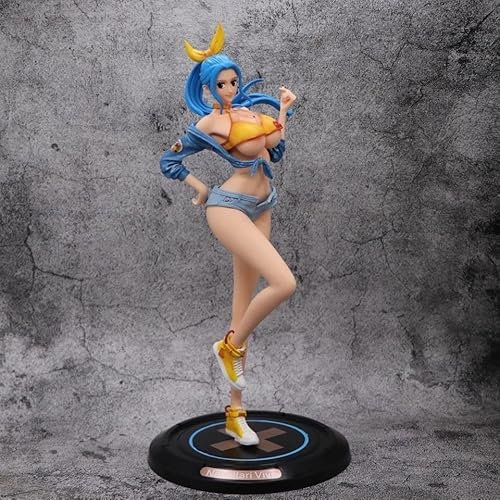 REOZIGN One Piece Figuren, Nefeltari Vivi Statue 33 cm/13 Zoll, Prinzessin Vivi Fashion Trendy Serie, Cartoon-Puppe, Spielzeug, Anime, Kollektion, Dekoration für Anime-Fans