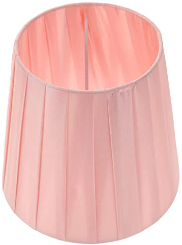minkissy Abat-Jour Plissé Petit Abat-Jour Couvercle De Lampe De Chevet Abat-Jour Baril Abat-Jour Morden pour Lampe De Table Rose Clair