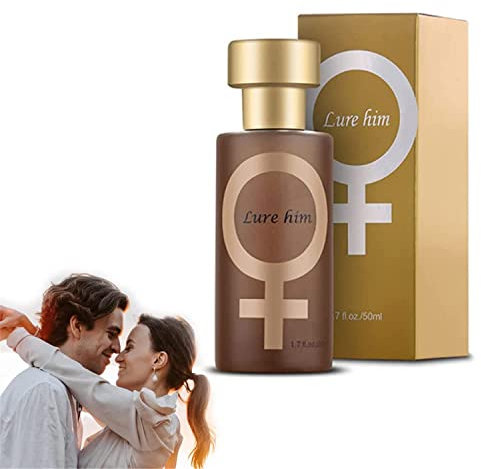Golden Lure Pheromone Parfüm, Lure Her Parfüm, Romantisches Pheromon Glitzer Parfüm, Pheromon Parfüm Spray für Frauen, um Männer anzuziehen, langanhaltendes Pheromon-Parfüm (für Frauen)