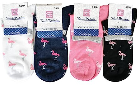 Intocco 6 e 12 Paia - Calzini freschi estivi elasticizzate in cotone- Uomo e Donna - Multicolore - Traspiranti - Non stringono