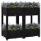 DIGBYS Hochbeet 80x40x71 cm Polypropylen