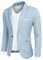 Coofandy Veste de sport décontractée pour homme, légère, à bouton unique, Gris bleu, XXX-Large