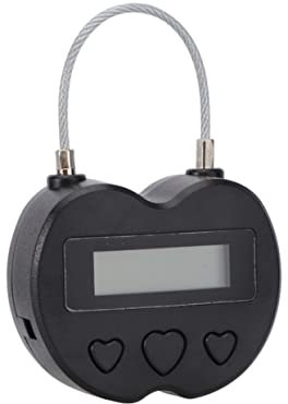 Gadpiparty 1 Stück Elektronische Schlösser Zeitmanager Lerntimer Workout Timer Spiel Smart Timing Lock Anti Timer USB Ladetimer Uhrwerk Timer Studienversorgung Countdown Uhr