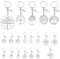 PH PandaHall Lot de 20 porte-clés arbre de vie avec pendentif arbre de vie - Cadeau pour amis, collègues, enseignants, remise de diplôme, Argent vieilli, 90~110mm