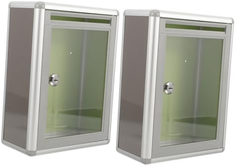 WHAMVOX 2pezzi Postale Parete in Con Postale Trasparente Per Ufficio e Casa Dei Suggerimenti Per