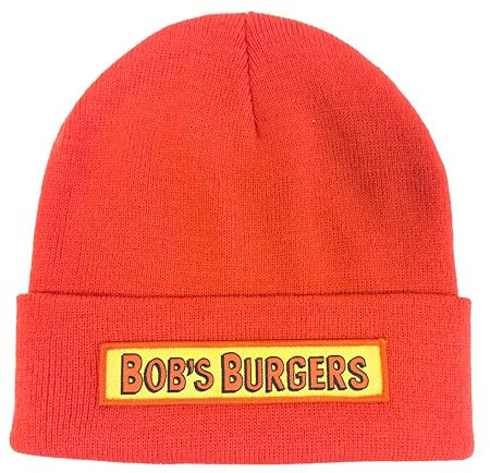 Bob's Burgers Red Head Beanie Cap Wintermütze, Rot/Ausflug, einfarbig (Getaway Solids), Einheitsgröße