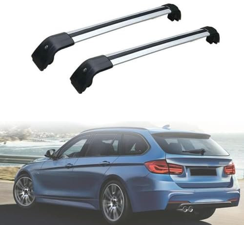 CCLXWY 2 Stück Aluminium Dachträger Relingträger Dachgepäckträger- Alu Relingträger für BMW 3 Series F31 2011-2019,A