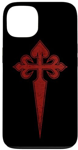 Coque pour iPhone 13 Croix de Saint Jacques Ordre catholique