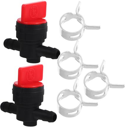 Milisten 2 Pièces Robinet D'arrêt De Carburant Valve Pour Tondeuse à Gazon Autoportée Valve Pour Nettoyeur Haute Pression Valve Pour Tracteur De Jardin Robinet De Robinet Abdos
