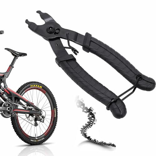 Earct 1 Pcs Bike Chain Tool,Bike Chain Link Removal Tool,Convenient Chain Link Pliers,Cycling Quick Link Tool Repair Chains,2 in 1 Black Chain Splitter for Road Bikes Mountain Bikes