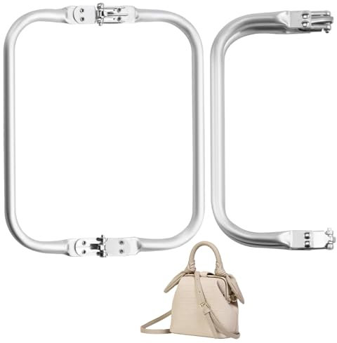 2 Stück U-Förmige Aluminiumtaschenverschlüsse, 20 x 9,2 cm, Taschenrahmen Verschluesse,Häkeltaschenverschlüssen, Aluminium Kuss-Verschluss Rahmen für DIY Handtaschen und Geldbörsen, Robust und (2Pcs)