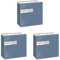 Fato - Trockene Papierservietten, Airlaid, Textileffekt, 150er Pack Servietten, Format 40x40 gefaltet in 4, Dekor Ultramarinblau