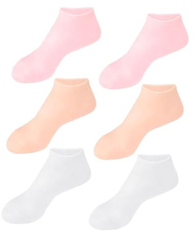 GOOHOCHY 1paar Feuchtigkeitsmasken Für Füße Wasserdichte Silikon-fußmaske Für Trockene Rissige Haut Onesize Für Fußgrößen Für Fußpflege Und Spa-anwendungen Hautfarbe