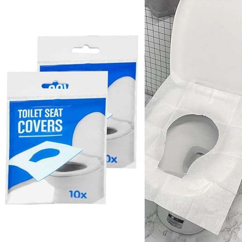 Flushable Paper Toilet Seat Covers, Disposable Toilet Seat Cover, Use in Travel or Public Toilets Use(60PCS )