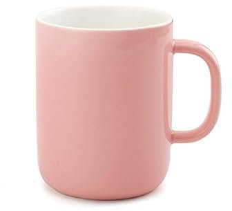 TREEWOO Tazza da caffè in ceramica da 325 ml, tazza per tè e latte, per familiari, amici, donne, figlia, moglie, festa della mamma (rosa lucido)