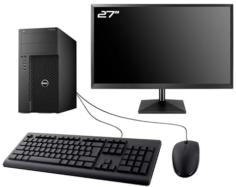 PC Dell 3620 Tour Schermo 27 Intel I7-6700 RAM 16GB SSD 4TB HDMI WiFi W11 (ricondizionato)