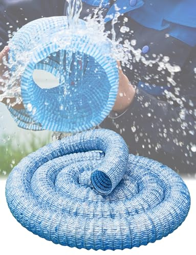 HLHLH Flexibles Unterirdisches Entwässerungsrohr, 5 cm/2 Zoll Verstärkter Infiltrationsschlauch for Weiches Wasser, Perforiertes Französisches Abflussrohr, for Hofeinfahrt(8m/26.2ft)