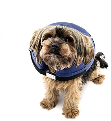 Halskrause Hund Katzen XS aufblasbar weich Schutzkragen Soft Hundehalskrause Halskragen Hundekragen Leckschutz 12-16,5 cm