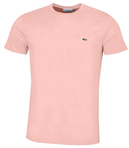 Lacoste Herren SS Rundhalsausschnitt Pima Cotton T-Shirt - Flamingo - M
