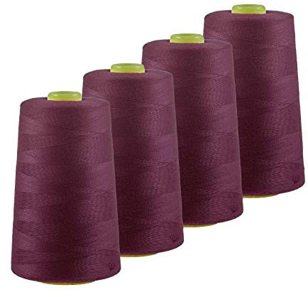 4 x 4572m Qualitäts Overlock-Garn Oeko-Tex Overlock Nähgarn Farben 621-660