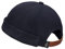 CLAPE Bonnet Docker sans Visière Homme Adjustable Docker Cap Coton Brimless Hat Casquette sans Bord, Noir / 54-60cm(Adjustable)