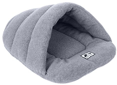 JIAHG Warm Haustier Schlafsack Haustierhöhle Hundehöhle Katzenhöhle Weich Haustierbett Hundebett Katzenbett Kuschelhöhle für Welpen Kleine Hunde Katzen
