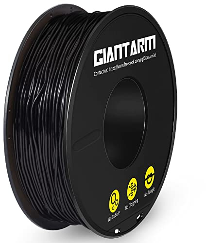 GIANTARM TPU Filament 1,75 mm für Flexible 3D-Drucker 0.5 kg,Schwarz