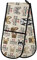 ZZXXB I Love French Bulldog Double Oven Mitt Heat Resistant Non-Slip Kitchen Gloves Extra Long 7 x 35 for Cooking Baking Barbecue Grilling