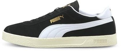 PUMA Puma Club┃Freizeitschuhe Unisex, Puma Black Puma White Puma Team Gold, 41 EU