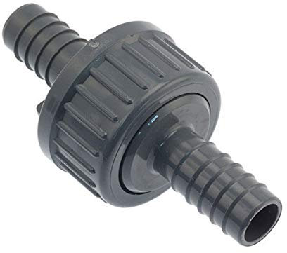 Watering Non-Return Valve - 25mm Barbed for Garden Irrigation, Leaky Pipe and dripline Systems.