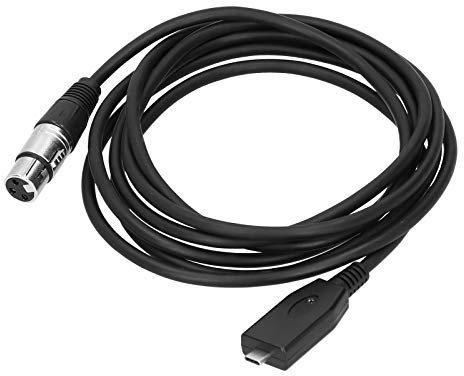 ASHATA XLR to USB C Microphone Cable, XLR Female to USB C Microphone Audio Adapter, TYPE‑C to XLR Microphone Cable Audio Adapter Microphone Connector Cable Cord(2M/6.5 feet)