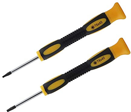 Destornillador Torx T6 y T8 con agujero, juego de destornilladores de seguridad Torx T6H T8H compatible con herramienta de reparación de controladores Xbox One Xbox 360
