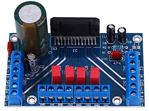 4 Canali Audio Amplificatore, Scheda Audio Amplificatore Dc 12-14.5V 4 * 41W Modalità di Uscita Btl Scheda Amplificatore Musica Auto per L'Appassionato di Elettronica, L'Appassionato di Musica