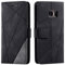 Vankii Coque pour Samsung Galaxy S7, Rabat Portefeuille de Protection Cuir PU Etui, Slim Silicone TPU Bumper Magnétique Housse, Flip Porte Cartes avec Fonction Support Cover Antichoc Case (Le Noir)
