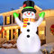 210CM Schneemann Aufblasbar mit LED Licht Gebläse, 7Fuß Led Schneemann Winterdeko Beleuchtungmit Box mit 4 Heringe 2 Seile, IP44 Wetterfest Weihnachtsdeko Außen Innen Garten Rasen Hof Yard