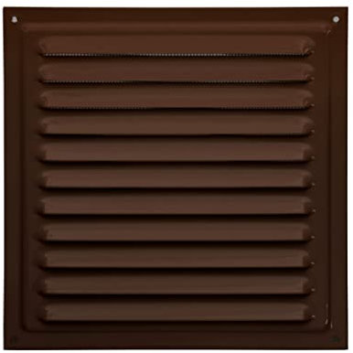 NordBorn Griglia di ventilazione in metallo (20 x 20 cm, marrone)