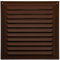 NordBorn Griglia di ventilazione in metallo (20 x 20 cm, marrone)