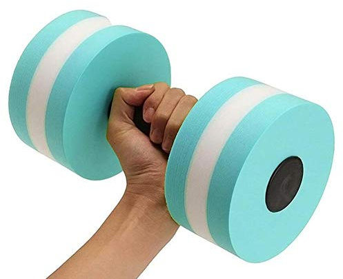 Cymwer Mancuernas de agua, 2 mancuernas unisex para adultos, para deportes acuáticos, juego de mancuernas de espuma, para terapia acuática, fitness en la piscina, ejercicio acuático