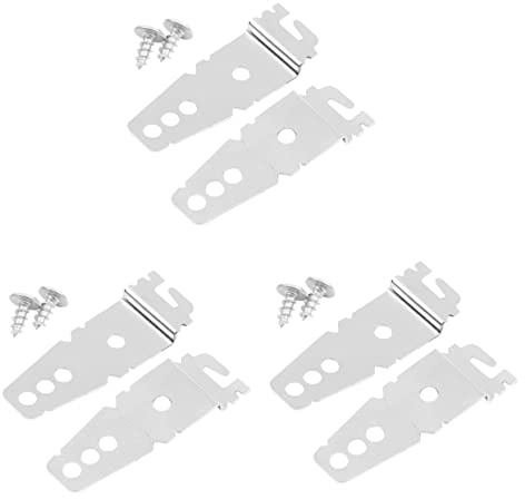 TEHAUX 6pcs Dishwasher Mounting Brackets for Undercounter Dishwashers Mounting Screws Suitable for Home Bathroom Laundry Installation
