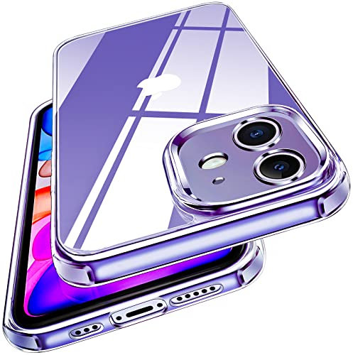 iVoler Anti Ingiallimento Chiaro Cover per iPhone 11 6.1 Pollici, [Protezione Fotocamera] Trasparente Sottile Antiurto Custodia Case con Paraurti Assorbimento degli urti