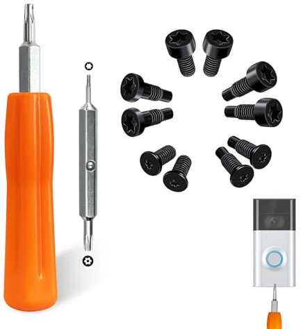 ALLICAVER Doorbell Screwdriver T6 T15, Video Screws, Fit Doorbell, 2 nd Generation / pro 3 4 Plus and & Elite Security Screw, new ring